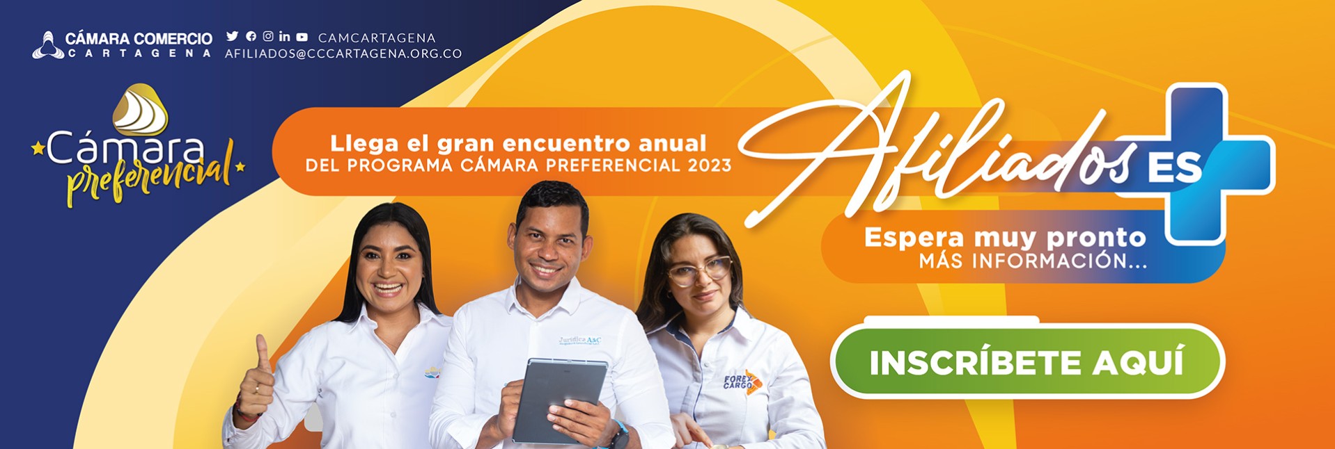 Invitación a inscribirse en encuentro anual de Afiliados