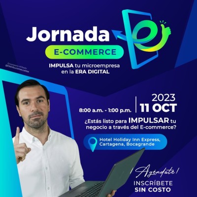Aviso Jornada E-Commerce - 11 octubre 2023 - 8:00 a. m. - 1:00 p. m.
