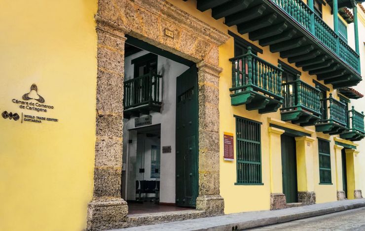 Fachada Cámara de Comercio de Cartagena